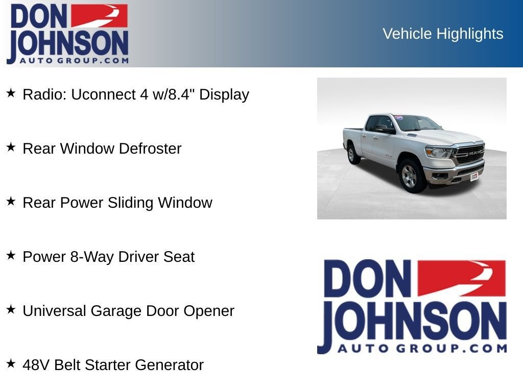 2019 RAM 1500 Big Horn/Lone Star Quad Cab 4x4 6'4" Box