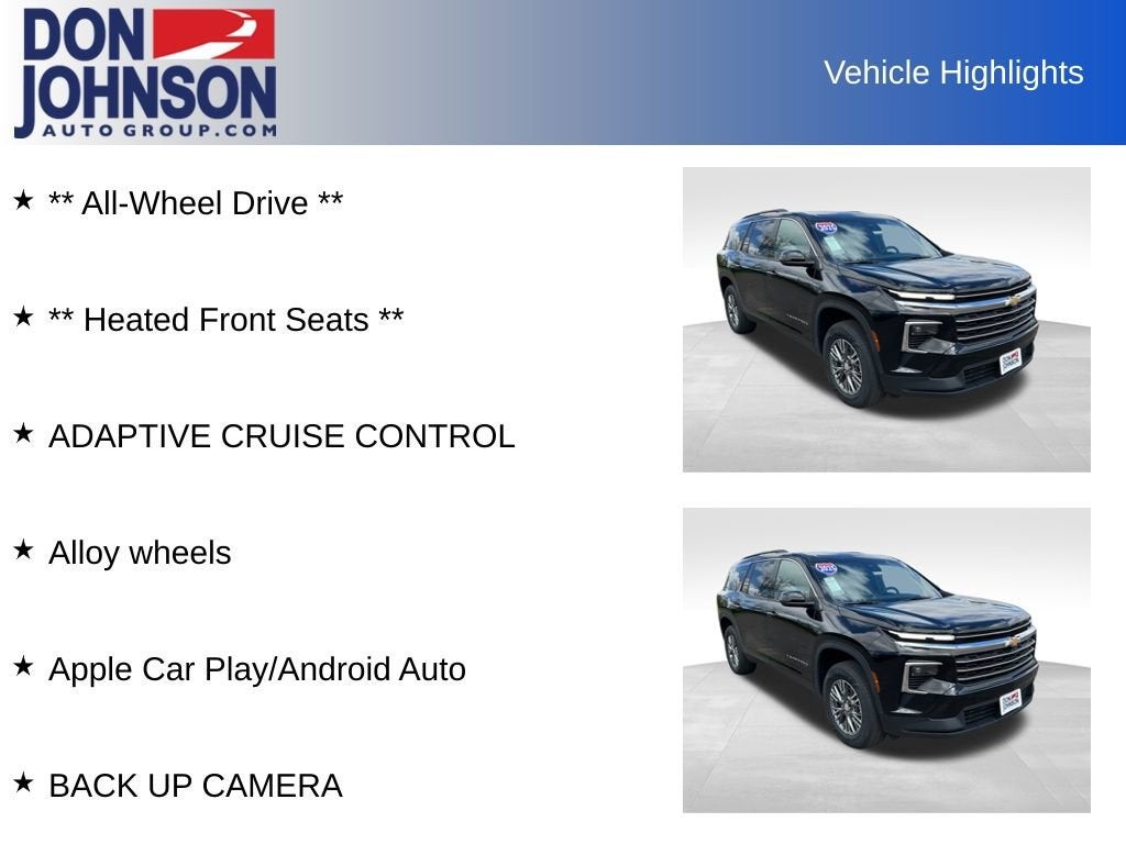 2025 Chevrolet Traverse LT