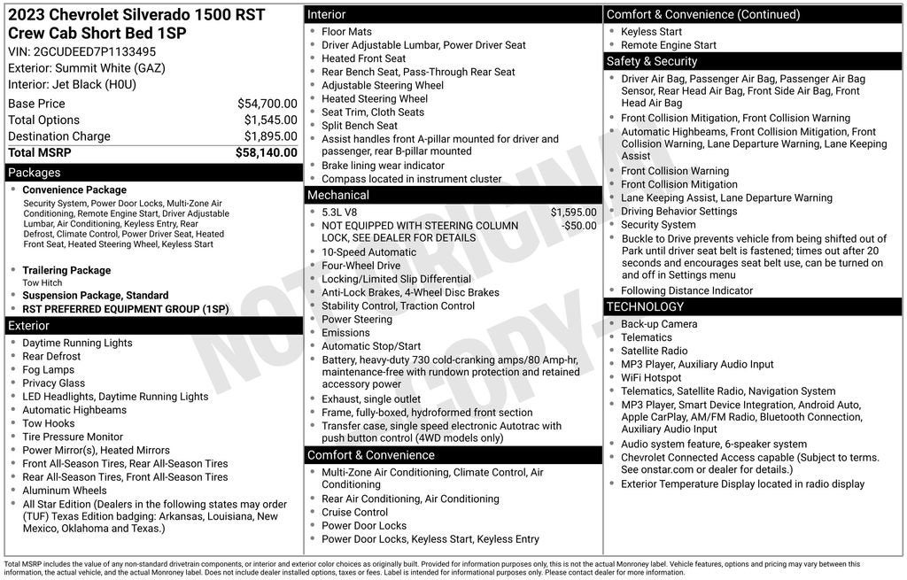 2023 Chevrolet Silverado 1500 RST