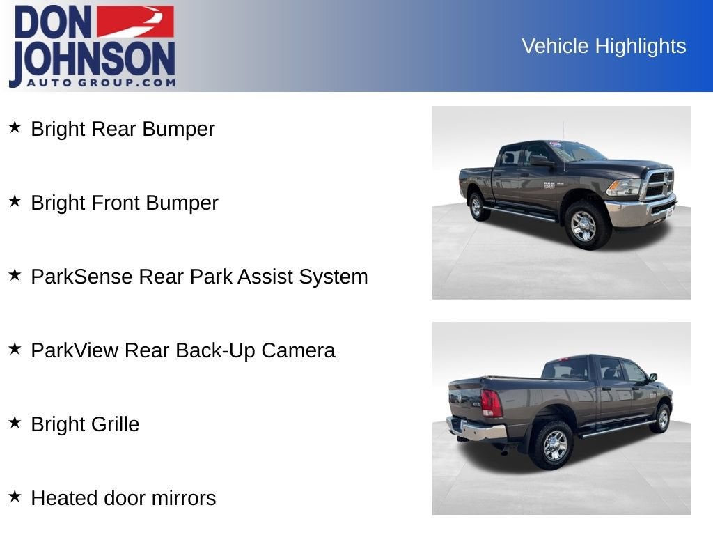 2018 RAM 2500 Tradesman Crew Cab 4x4 6'4" Box