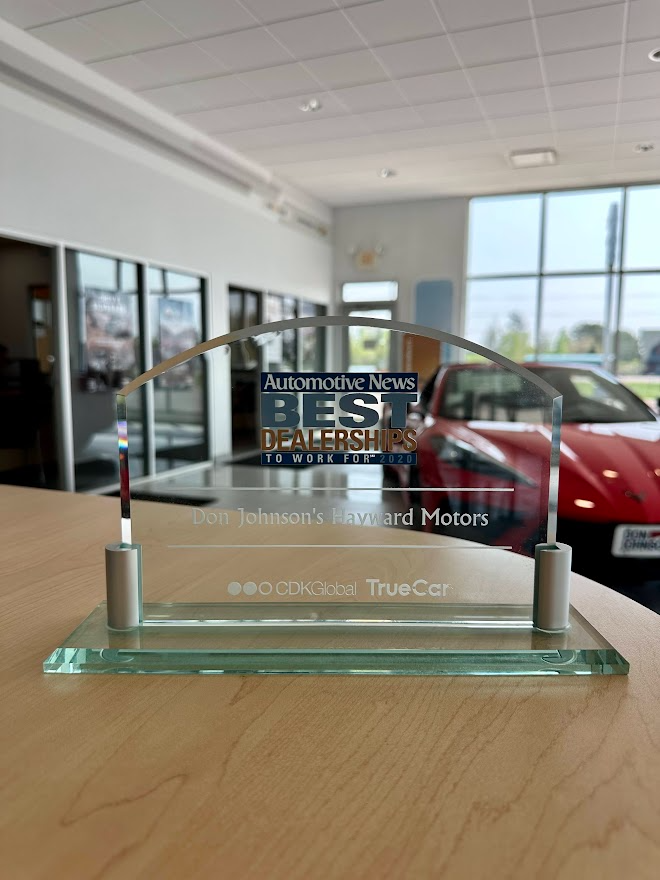 Award - Don Johnson Motors Chevrolet in Rice Lake WI