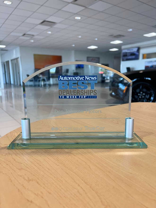 Award - Don Johnson Motors Chevrolet in Rice Lake WI